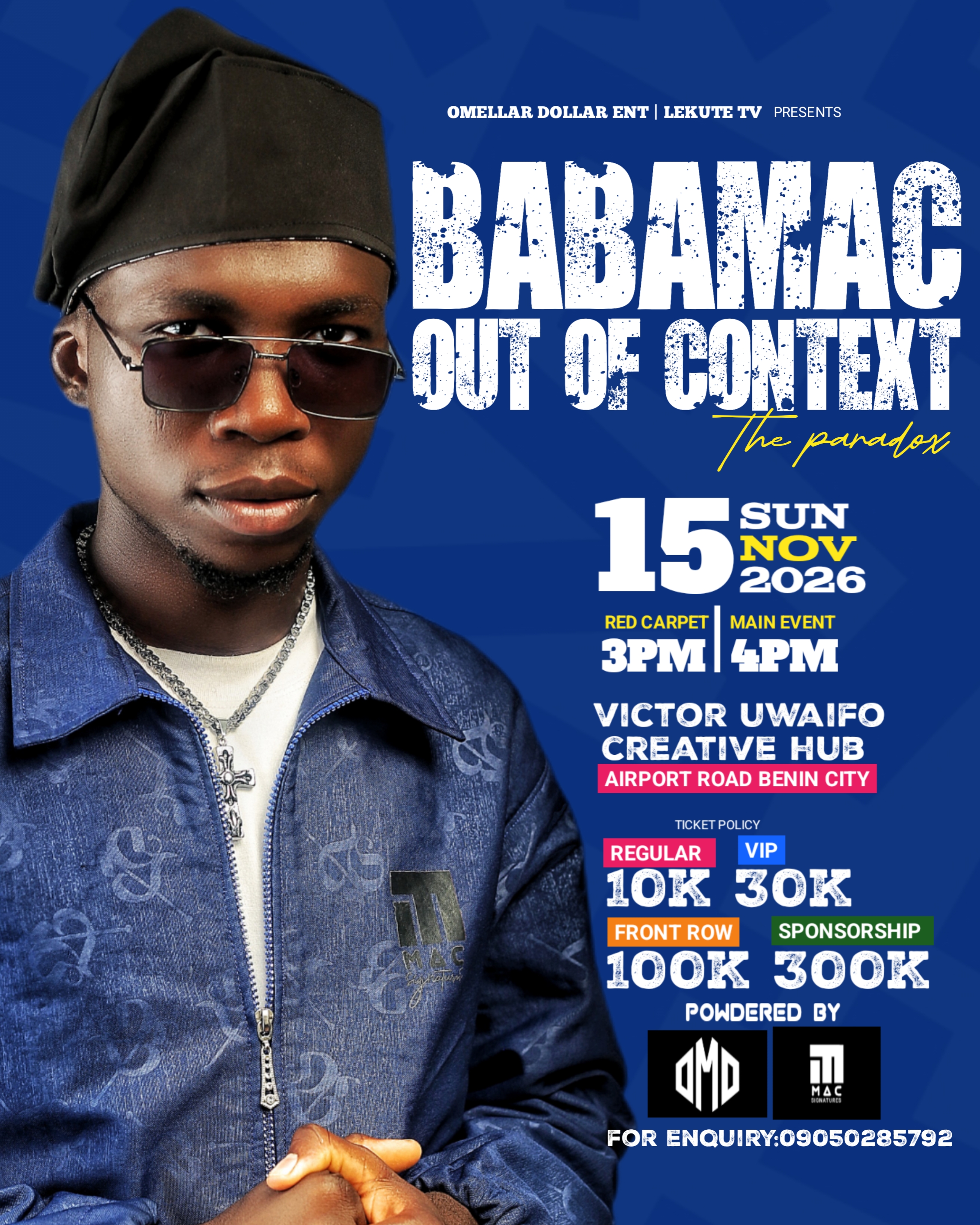 Babamac out of context comedy show